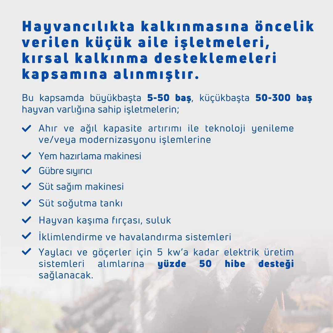 Yüzde 50 hibe desteği